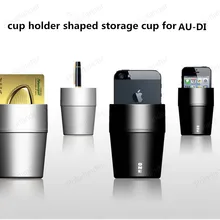 glove box original cup holder cell phone holder card storage box debris storage device cup modification supplies for Au-di