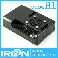 case H1: Black Raspberry PI 3 model B Case Cover Shell Enclosure ABS Plastic Box for Raspberry PI 2 Model B and Model B+