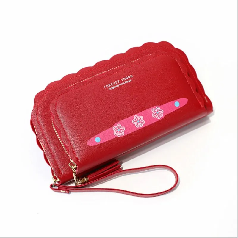 

Long Double Wallet Women Purses Fashion Coin Purse Card Holder Wallets Female Phone bags High Quality Ladies Clutch Money Bag