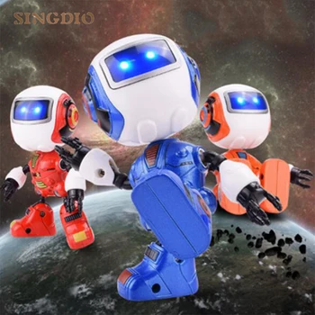 

SINGDIO Robot Model Toy Cute Intelligent Humanoid Robot Parenting Time 3 Colors Smart Programmable Robot Funny Game Toys for Kid