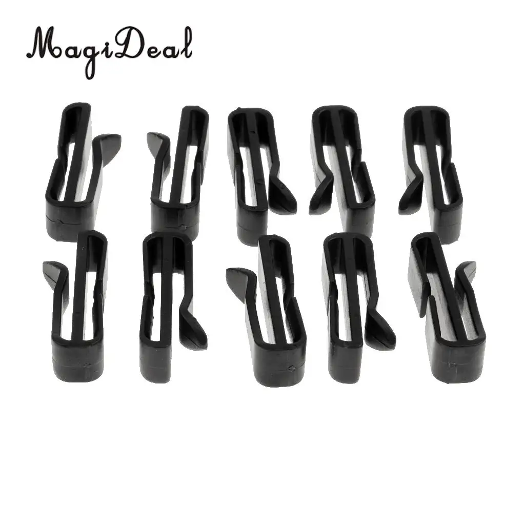 MagiDeal 10x 25mm Plastic Molle Webbing Connector Strap Belt Fastener Buckle Backpack Clip for Outdoor Camping Hiking Accessory