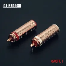 4 шт. Hifi аудио gaofei GF-RED03R красный медь RCA разъем
