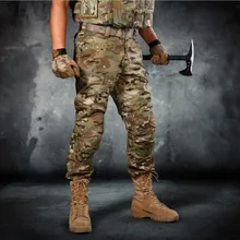 Для Мужчин Армия Тактический Брюки для девочек Военная Униформа Костюмы Для Мужчин's Повседневное Брюки карго SWAT Combat Брюки для девочек человек Мотобрюки С Kneepad 1 пара