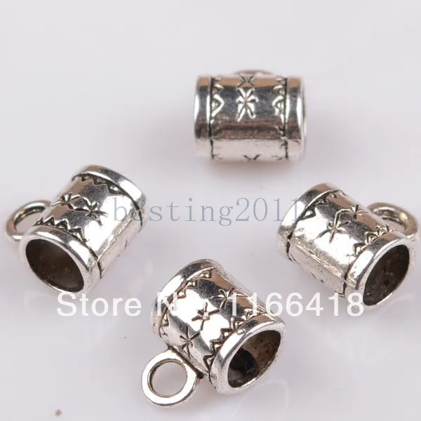 30pcs Tibetan Silver Tone Flower Carved Tube Bar Beads Charms Necklaces &amp Pendants Jewelry Craft DIY A0417 | Украшения и