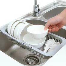XUNZHE Регулируемая над раковиной для хранения посуды посуда пластиковая пробка для слива кухонная раковина, блюдо сушилка для овощей