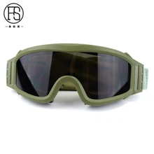 Хорошее качество Тактический Открытый страйкбол Защитные Спортивные очки 3 объектива армии для боевой стрельбы защитные очки