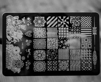 

2017 NEW 14.5*9.5CM HK Large Nail Art Image Stamp Template Plates Polish Stamping Manicure Image 01-11 11designs for your choice