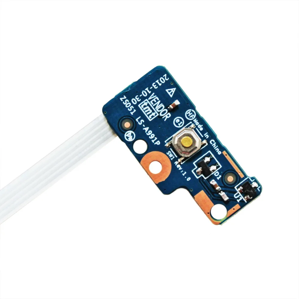 

For HP 15-G 15-R 250 256 G3 Power Button Board 749650-001 LS-A991P With Cable