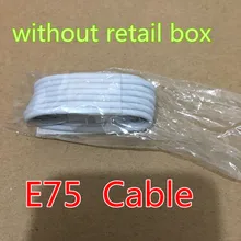 50 шт./лот высокое качество оплетка 1 м/3 фута E75 чип OD: 3,0 мм данных USB кабель зарядного устройства подходит для X 5 6 6s 7 8 XS с розничной коробкой, DHL бесплатно