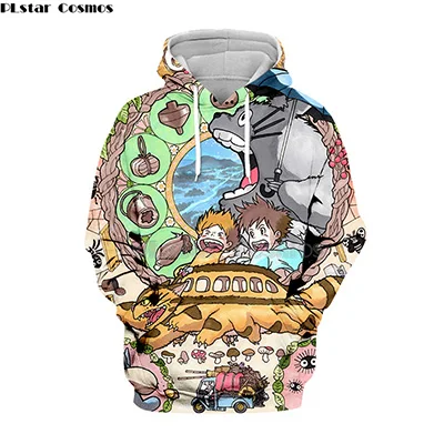 

My Neighbor totoro 3d hoodies/sweatshirt/shirts tee Unisex kawaii long sleeve harajuku japan Hayao Miyazaki fashion streewear-10