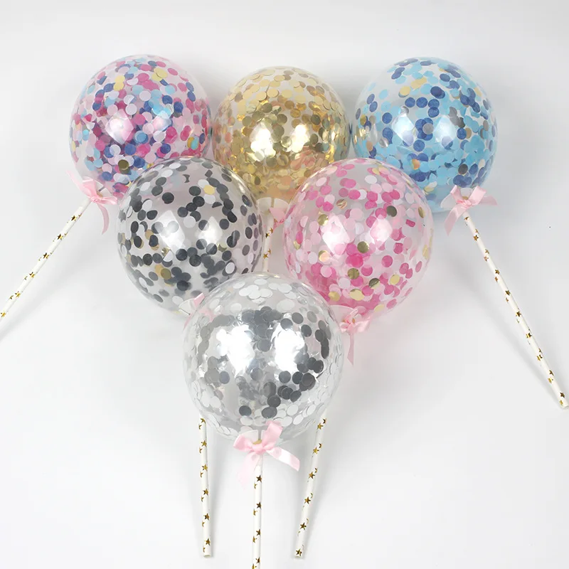 

Decorative Balloon for Party Goods Cake sequins Balloon High transparent paper balloon