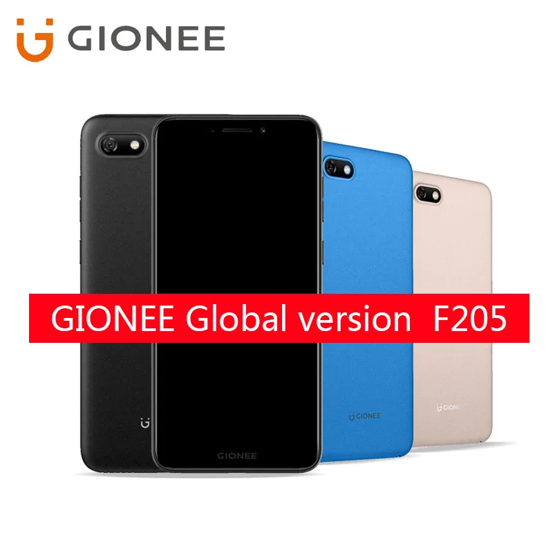NEW Gionee F205 MT6739 16GB ROM 2G RAM Quad core 1.3GHz Android 7.1 Front camera 5MP rear 8MP 5.45-inch Better battery 2670mAh | Мобильные