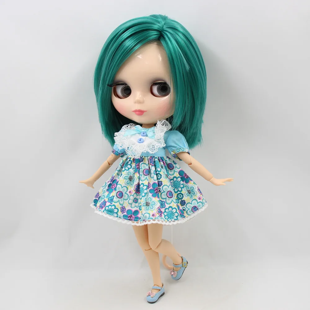 Кукла Blyth зеленые прямые короткие волосы азон тело 1/6 BL1206 fortune days подарок для