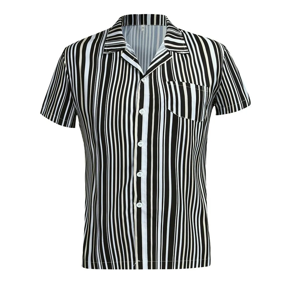 قميص رجالي Camisa الشاطئ 2019 الصيف الخريف ميزات الرجال قصيرة الأكمام قميص عارضة فضفاض بلوزة الذكور زر الرجعية قمصان قمم قميص رجالي Camisa الشاطئ 2019 الصيف الخريف ميزات الرجال قصيرة الأكمام قميص عارضة فضفاض بلوزة الذكور زر الرجعية قمصان قمم