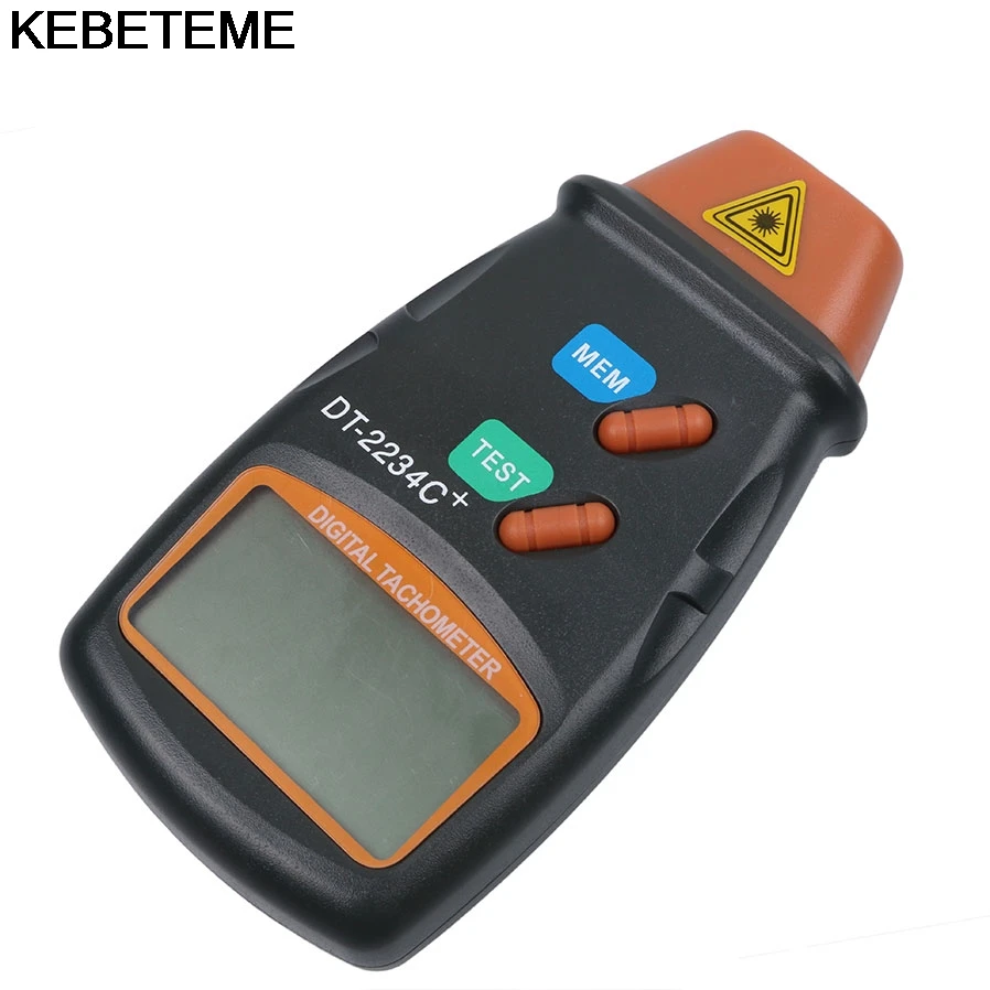 

LCD Digital Laser Tachometer Digital Photo Tachometer Rotational Speed Meter Pocket Reflective Mark Automotive Diagnostic Test
