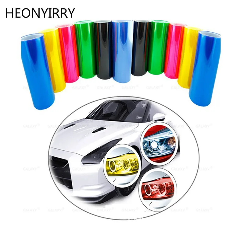 30cm x 100cm Auto Car Tint Headlight Taillight Fog Light Vinyl Smoke