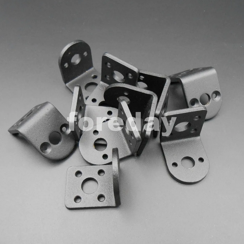 

10PCS X NEW Black Aluminum alloy 25mm Mounting Bracket for 25mm motor Fixed Retention permanent seat High Quantity 3mm *FD286