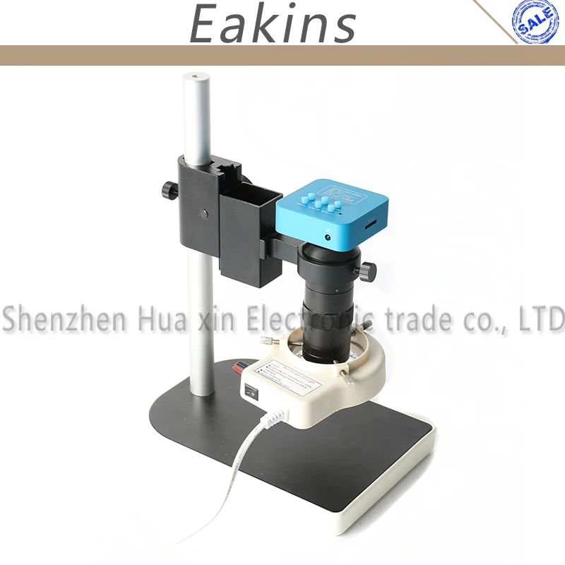 

16MP FHD 2K 4K 1080P HDMI USB Industrial Video Microscope Camera Set + 100X C mount Lens 56 LED Light Ring For Phone PCB Repair