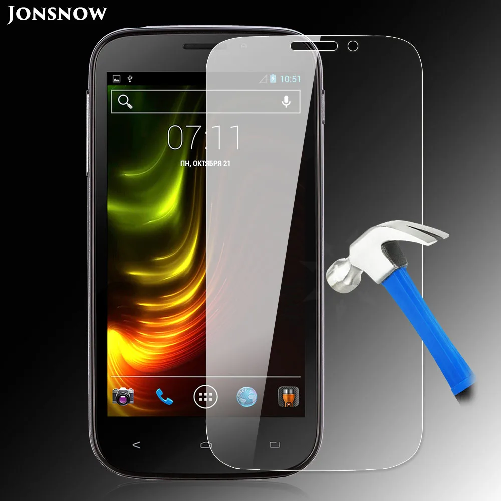 N-KOC-1895_1_JONSNOW Tempered Glass for Fly IQ4404 Clear Quality Explosion-proof 2.5D 9H Protective Film Front LCD Screen Protector