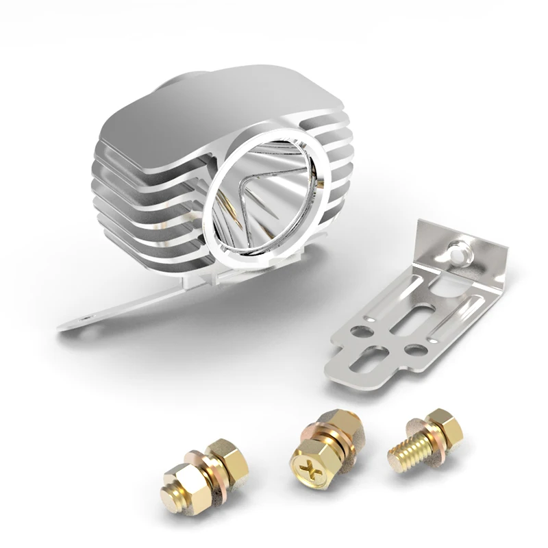 silver led headlight fog light spotlight