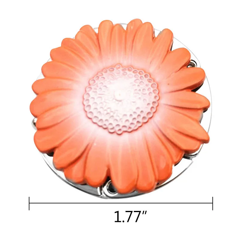 Сумочка, крючок, кошелек с изображением подсолнухов, металлическая вешалка для стола, портативный крючок для сумки, модные настенные крючки-вешалки, 4 цвета