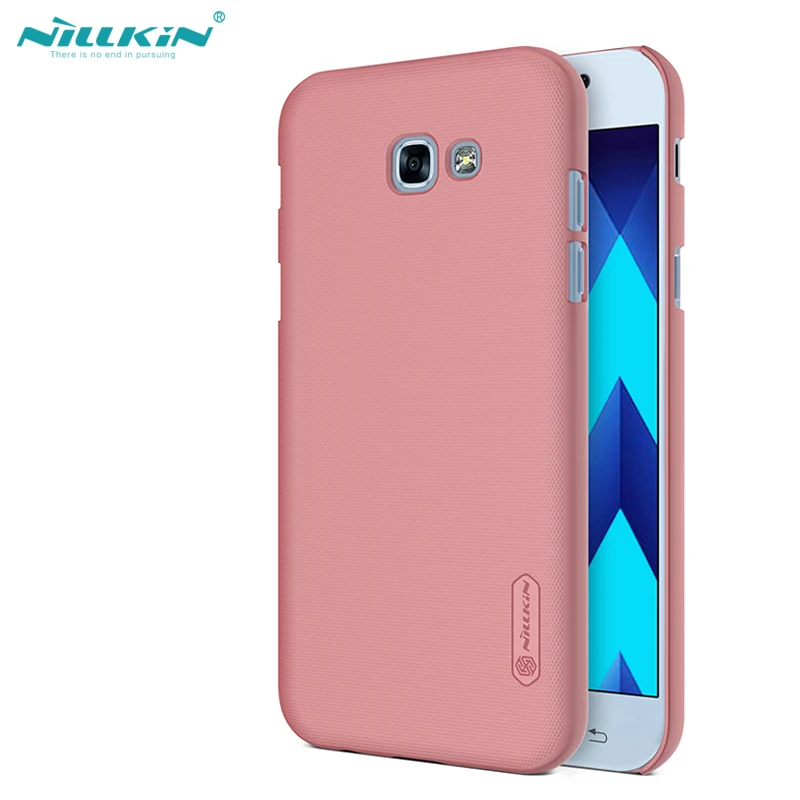 

NILLKIN for samsung a5 2017 case 5.2'' Frosted hard Plastic back cover with Phone Holder for samsung galaxy a5 2017 capa