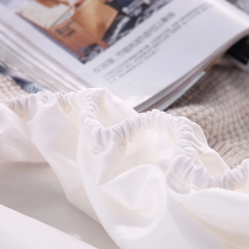 شرشف مع شريط مرن الصلبة ألوان الجلد ودية القطن ملاءات السرير Bedspreadcotton غطاء مرتبة للتخصيص
