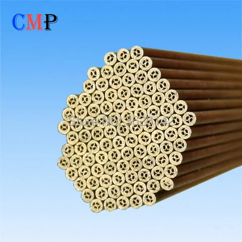 Латунная трубка с несколькими отверстиями 2 отверстия 1 0 5 5*400 электродная 8 типов