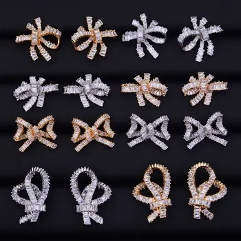 

GODKI Bowknots Collection Cubic Zirconia Women Engagement Earrings Studs Jewelry Party Gift