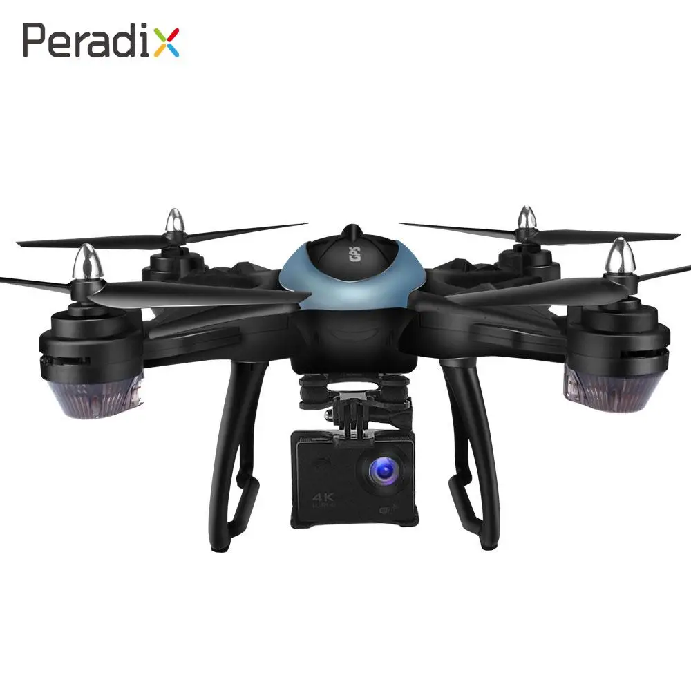 

Peradix 4CH 6-Axis Gyro HD 4K Drone 4K 2.4Ghz WIFI GPS Speed Adjustable One Key Take Off Hover Follow Me Stable Gimbal