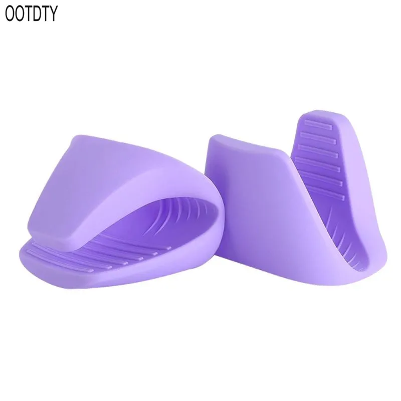 OOTDTY Silicone Kitchen Organizer Insulated Heat Pot Clips Microwave Oven Gloves Hot Plate Clip Anti-scald Thicken OOTDTY Silicone Kitchen Organizer Insulated Heat Pot Clips Microwave Oven Gloves Hot Plate Clip Anti-scald Thicken