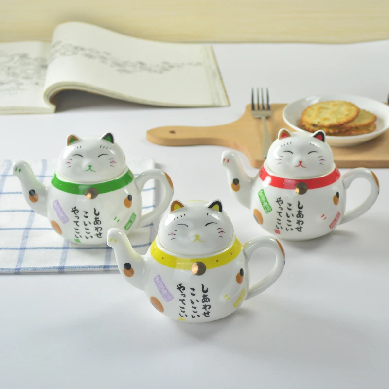 Plutus Cat Teapots Cute Coffee Sets Creative Cartoon Tea Pot Cup
