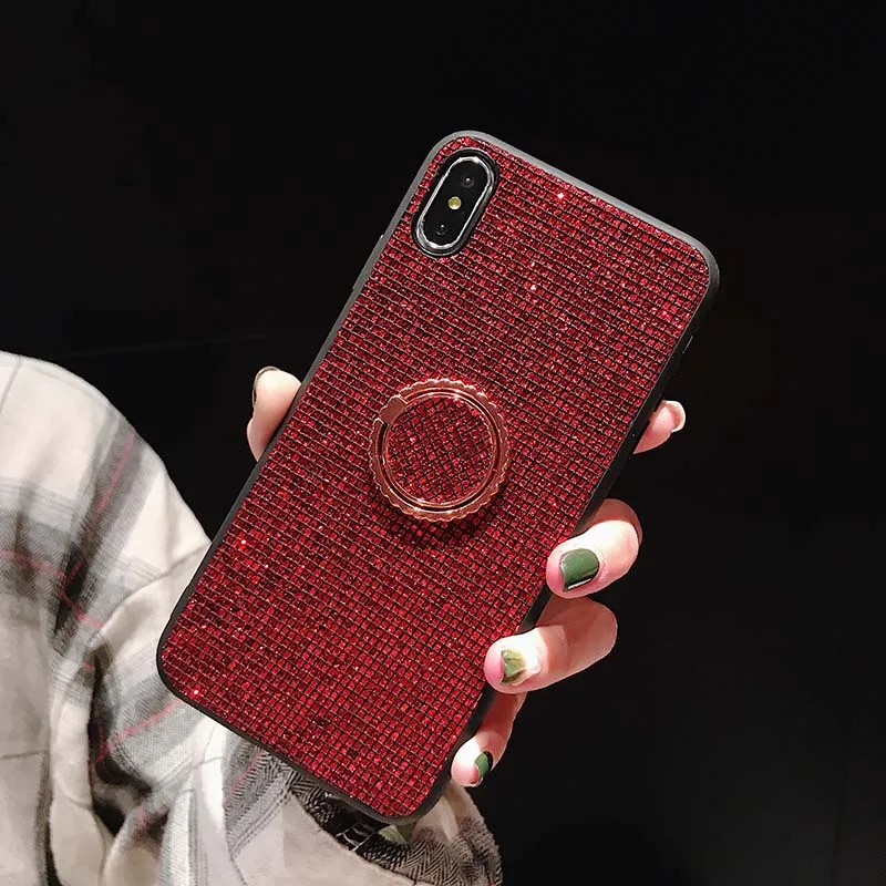 Чехол с блестками для телефона Huawei P20 Pro P10 Plus Mate 20 10 чехол подставка Honor V20 9i Lite Nova 4 3i
