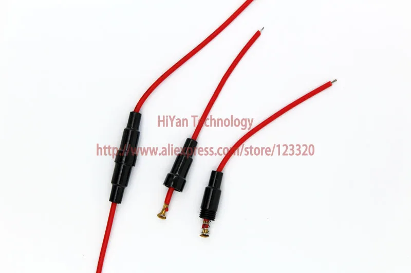 (20pcs/lot) 5*20MM Fuseholder 5x20MM Fuse Holder Fuse Clips With Wire