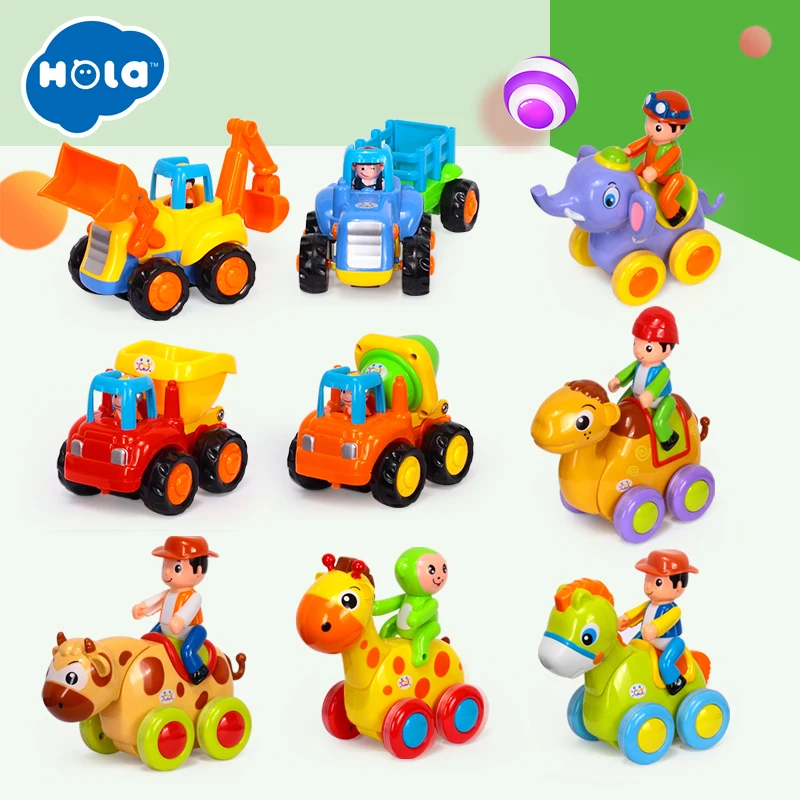 

2 Style Toys For Kids High Quality Plastic Cars Toys Cartoon Models Christmas Gifts HUILE TOYS 326AB & 366X