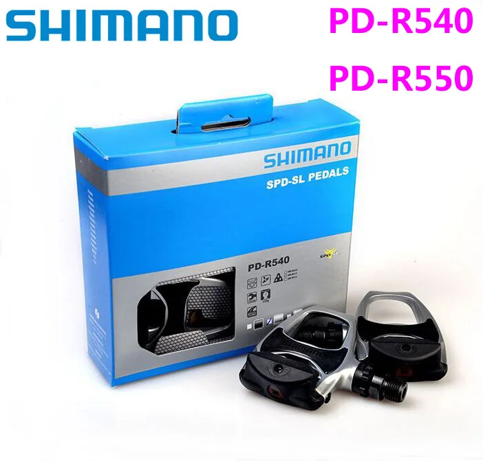 

Shimano PD R540 R550 Cycling Road Bike pedales Self-Locking SPD Pedals PD-R540 Components Using for Bicycle Racing Cleats Parts