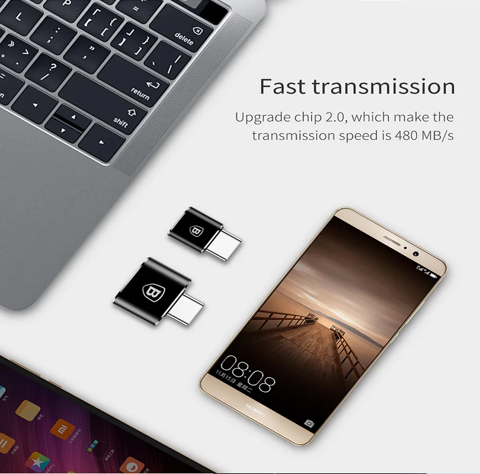 Baseus USB Женский к type C Мужской OTG адаптер usb tipo c для samsung galaxy S9 xiaomi otg usb конвертер