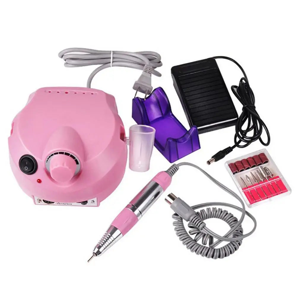 

Professional Electric Nail File Drill Machine Set Grooming Manicure Pedicure Kit