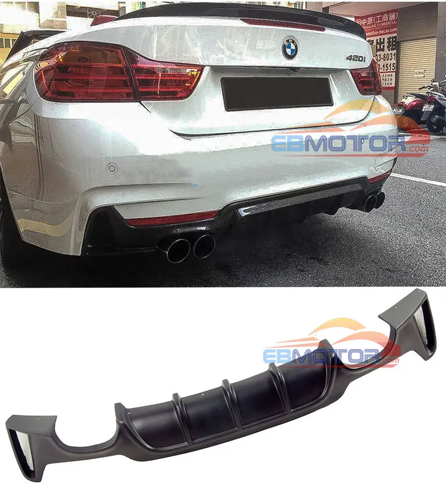 Rear Diffuser For BMW F32 F33 F36 420i 428i For Use With 4-Tip Exhausts  B167F