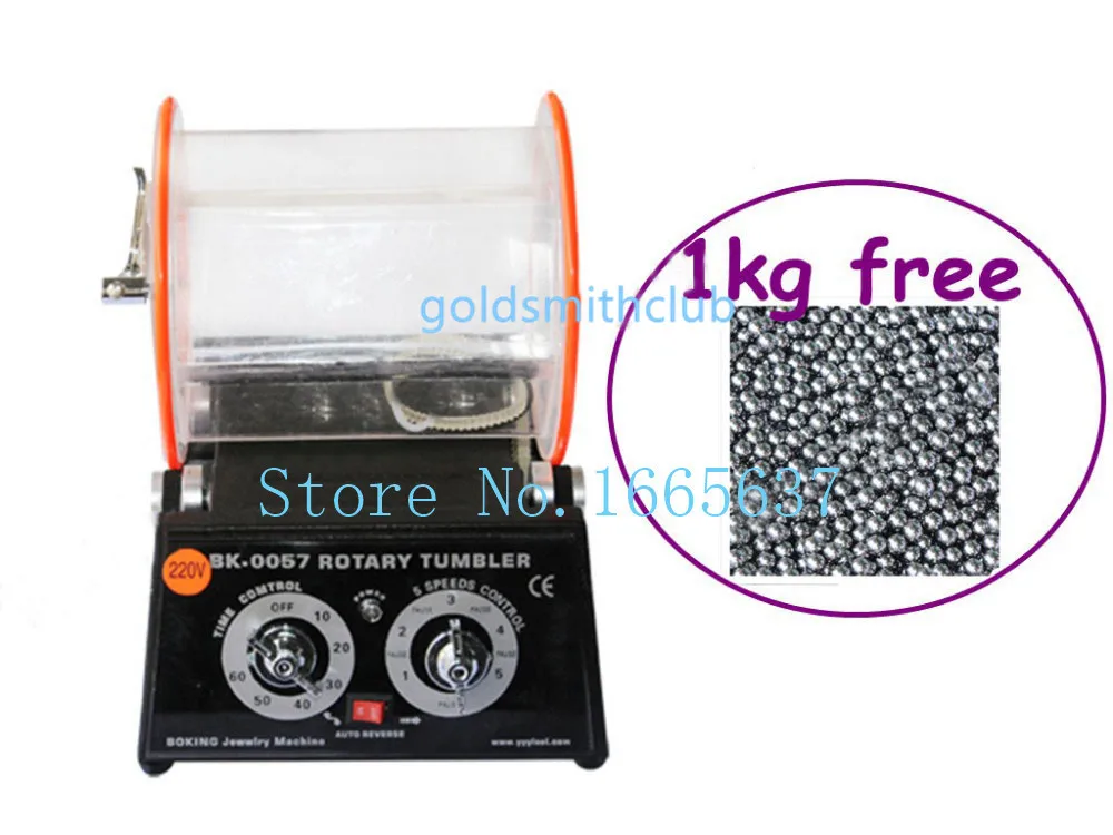 Jewelry machine Mini 5KG capacity Rotary Tumbler + (FREE) 1 KG Round
