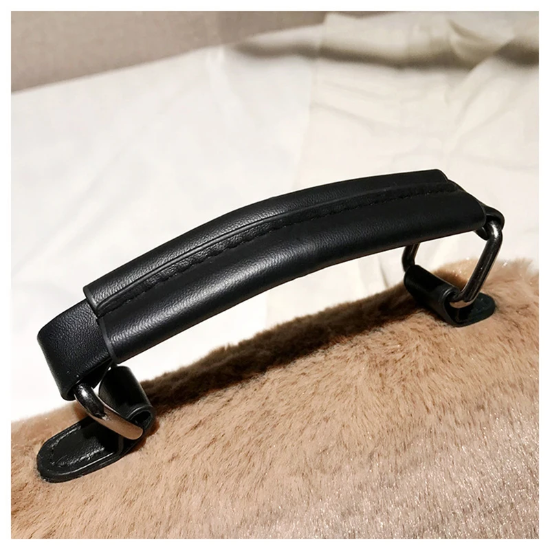 Winter Women New Hairy Bag Tote Shoulder Satchel Bags Korean Small Square Broadband Turn Lock Warm Plush Sweet for Girls SS3507 (11)