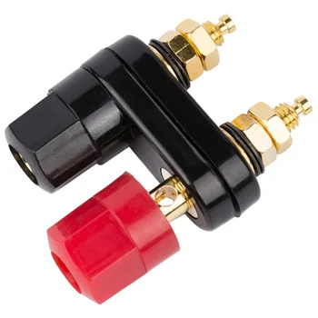 

10pcs/pack Banana plugs Couple Terminals Red Black Connector Amplifier Terminal Binding Post Banana Speaker Plug Jack