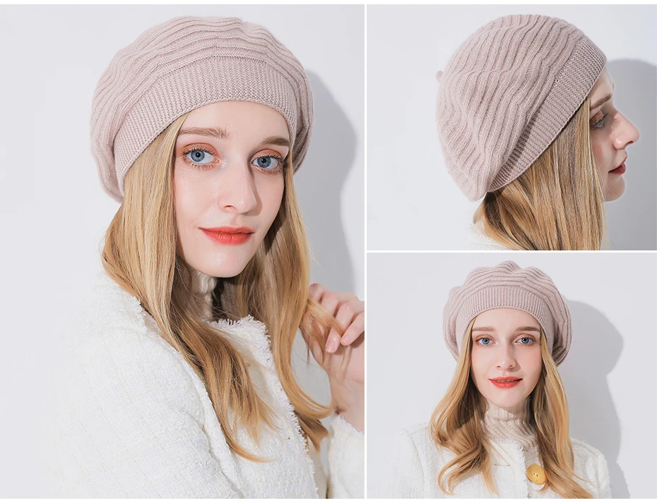 women's cashmere beret 