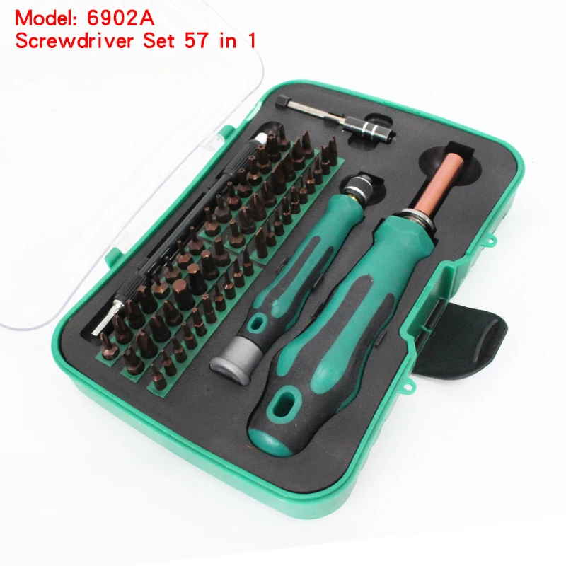 

6092A Professional portable hardware tools Scredrivers Set, 57 in 1 scredriver Multifunction Kit Home cellphone computer use