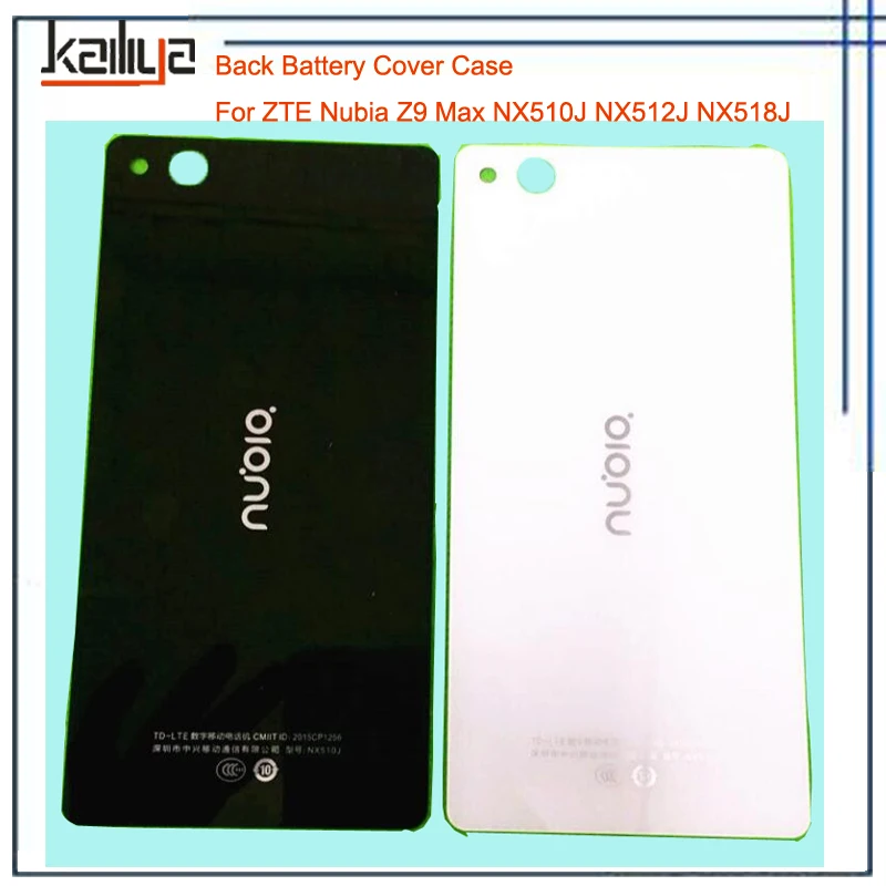 

Back Cover Case For ZTE Nubia Z9 Max NX510J NX512J NX518J 5.5'' Smart Phone Back Housing Battery Case Cover Hard PC Black White