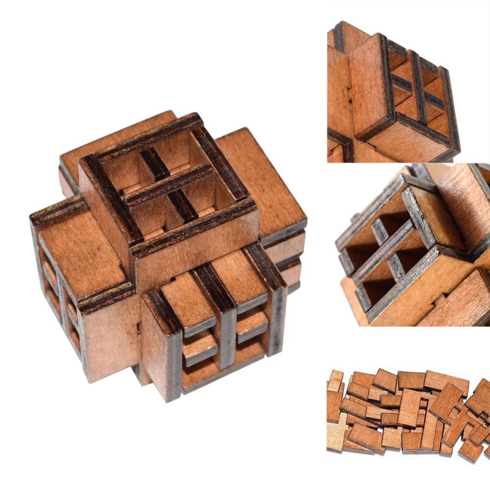 DIY 3D Деревянный пазл, игрушки для детей, сборные деревянные игрушки Kong Ming Luban Lock, шариковый куб IQ, Обучающие Развивающие игрушки для детей
