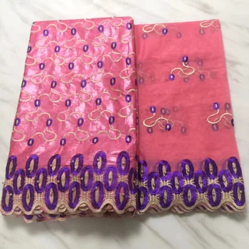 

Peach Gold Jacquard dress fabric bazin riche getzner brode bazin brode fragrant bazin 2019 for men or women cloth 7 yard/lot