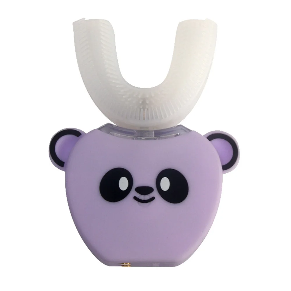 

Hygienic Powerful Sonic U Shape Soft Cute Portable Automatic Anti Bacteria Mouth Cleaning Silicone Electric Toothbrush Children