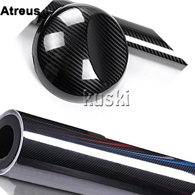 

Atreus Car-Styling 5D Carbon Fiber Car Sticker Accessories For Mercedes benz W204 W203 W211 AMG Mini cooper Skoda octavia a5 a7