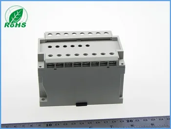 

China plastic din rail enclosure manufacturers 110*75*70mm 4.33*2.95*2.75inch for electronic junction control box